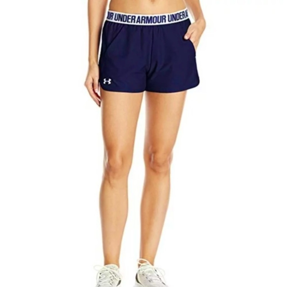 Under Armour | Women's Play Up 2.0 Navy Blue Athletic Running Shorts Size S
